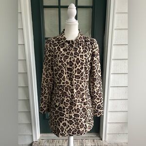 Banana Republic Factory Leopard Print Jacket / Coat Size XS